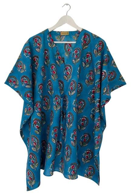 NEW! Block print Kaftan Short No.73