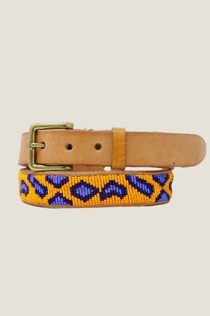 Cheetah Belt | Orange/Blue