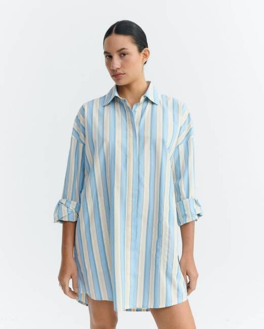 Short striped shirt dress Aurel