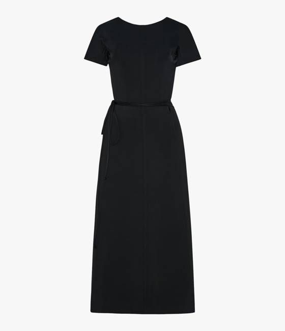 Fluid Wrap Dress | Black