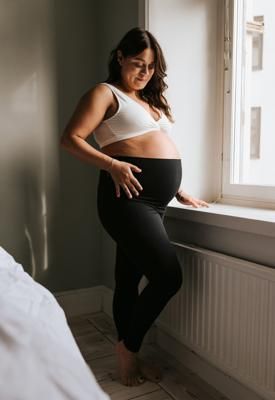 Maternity leggings Lyocell - Black