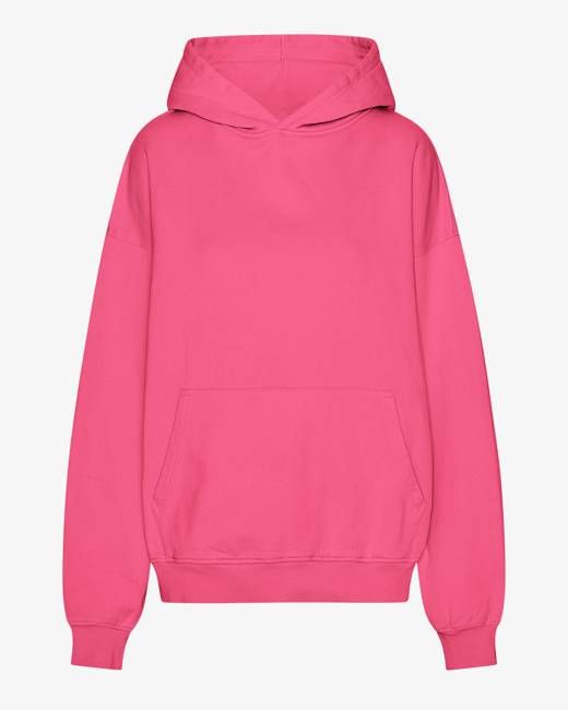 Organic Oversized Hood - Bubblegum Pink