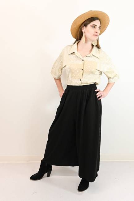 organic wide leg pants
