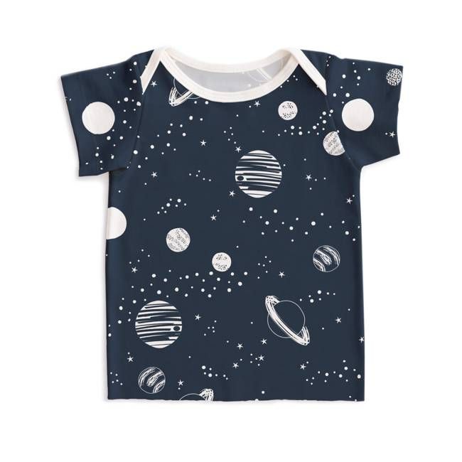 Short-Sleeve Lap Tee - Planets Night Sky