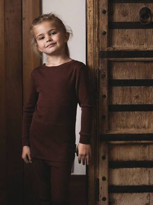 MerinoSilk Crew Rust