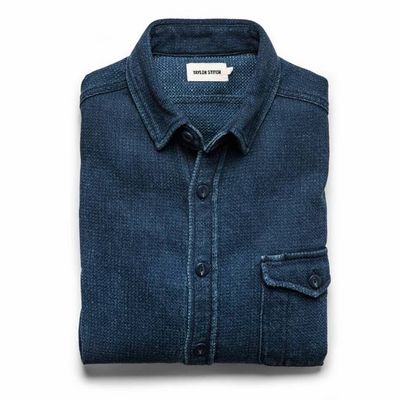 The Cash Shirt in Indigo Sashiko