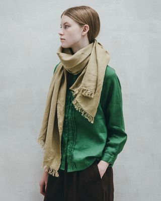 Roserie Scarf - ficelle <br>Fog linen