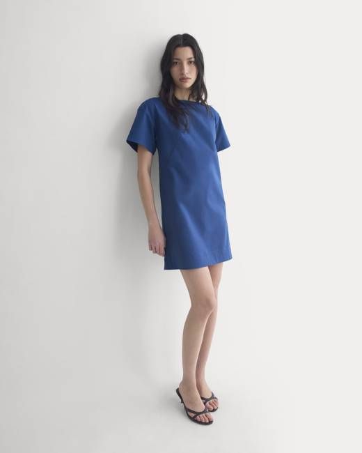 Boatneck Mini Dress | Estate Blue