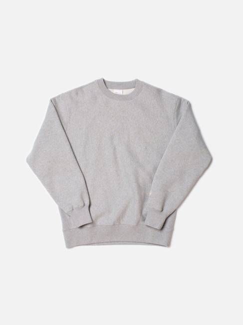 Hasse Greymelange regular crew neck sweatshirt | Nudie Jeans