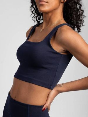 PlantTec™ Organic Built-in Bra Tank | Ocean