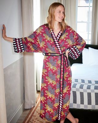 Bagheera - Eco Satin Robe - Wine