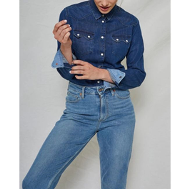 Sawtooth Shirt Worker Blue WOMEN