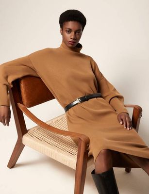 Funnelneck Dress | Vicuna