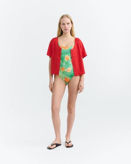 Crayon flowers swimsuit Amalfi