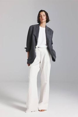 LAPO BLAZER IN DARK GREY HEMP