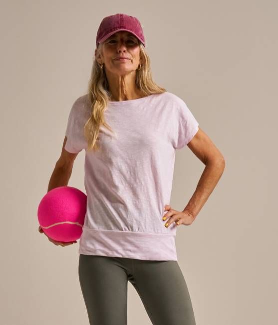 Short Sleeve Slub Bamboo Flow Top