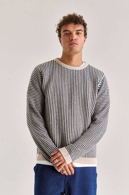 ARTHUR Merino Wool Jumper - Charcoal Stripe