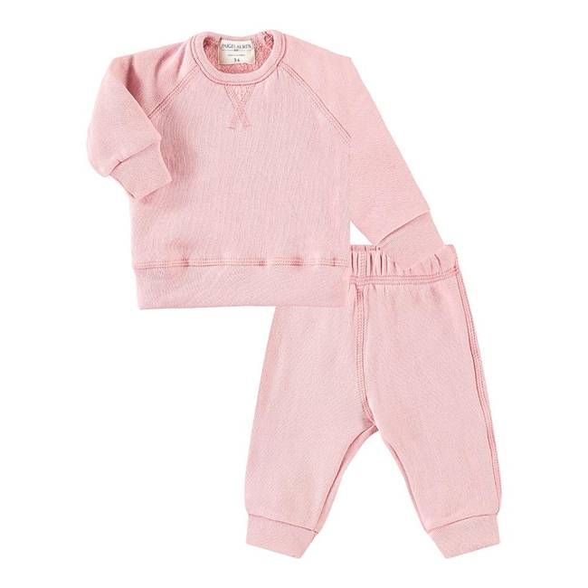 Sherpa Raglan Sweatshirt and Jogger Set