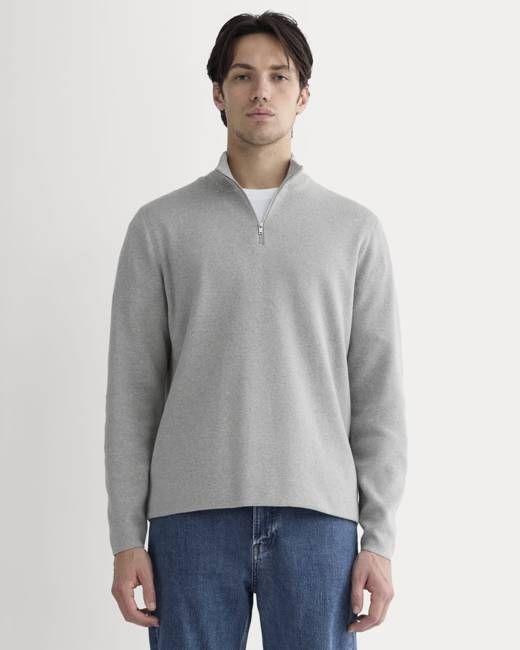 The No-Sweat Quarter-Zip |  Heathered Grey