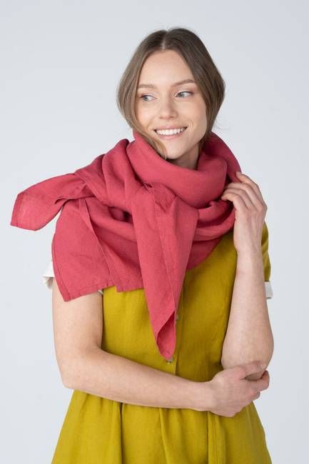 Palisandra – Linen Square Scarf