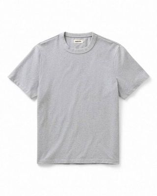 The Organic Cotton Shop Tee in Heather Grey