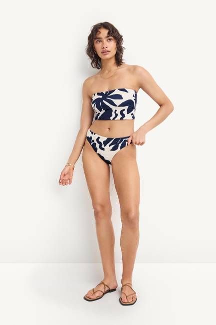 Cali High Leg Full Bottom - Night Flower EcoRib BT