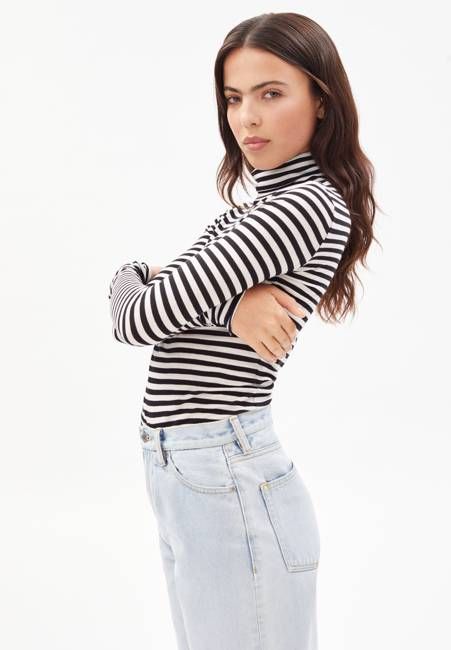 MALENAA STRIPES | black-oatmilk