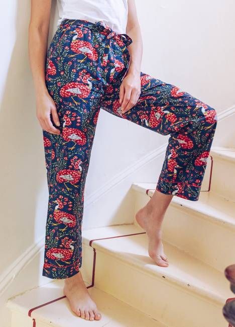 Queen Lotus - PJ Pants - Indigo