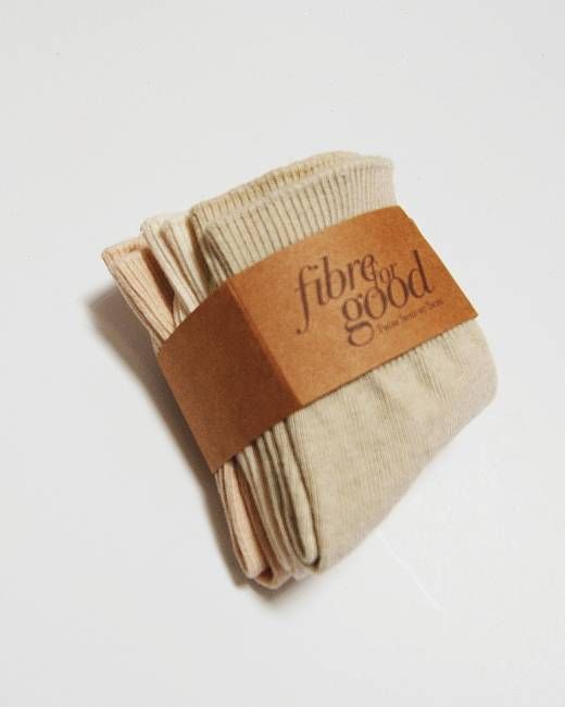 Organic Cotton Ribbed Socks