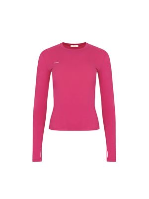 Archive Womens 365 Cotton-Stretch Long-Sleeved Top—Howlite Pink