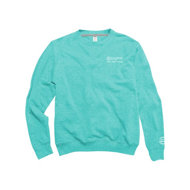 Kennybrook Village Unisex Teal Fleece Crew