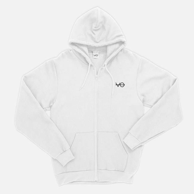 VO Embroidered Zip Up Hoodie (Unisex)