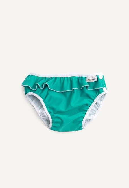Swim Diaper - Crayon Green Frill