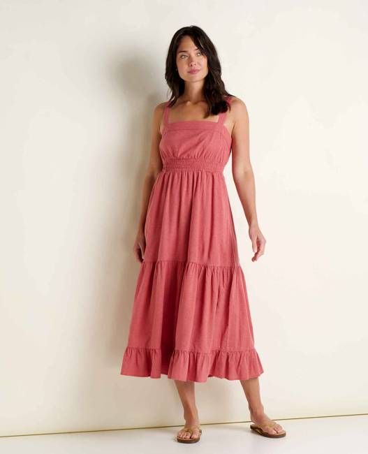 Taj Hemp Tiered Midi Dress