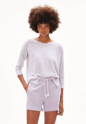 SIANAA LOVELY STRIPES | lila Noise-Hafermilch