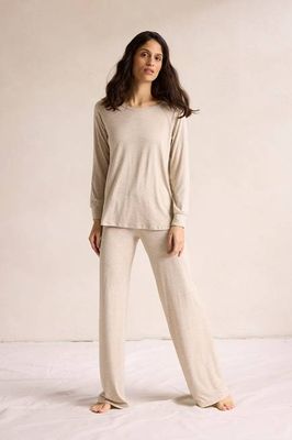 Relaxed Long Sleeve Top + Pajama Pant