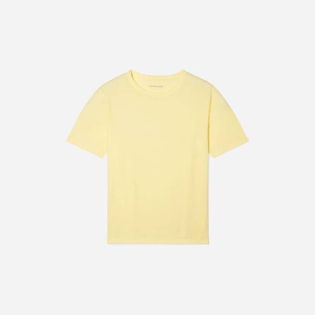 The Air Scoop-Neck Tee | Pastel Yellow