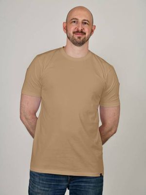 Organic Extra Long Slim T-Shirt (Tan)