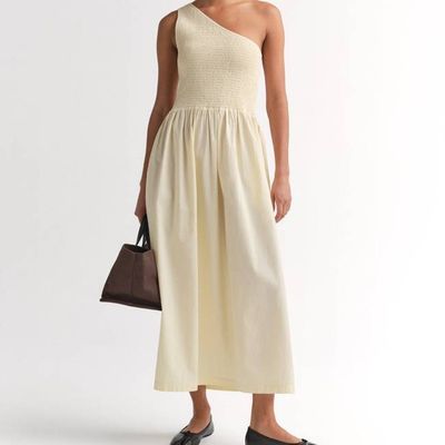 Organic Poplin Asymmetrical Dress