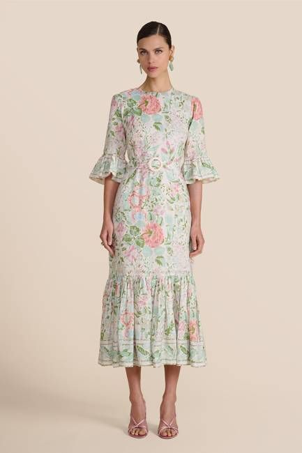 Aster Blush Romantic Floral Dress