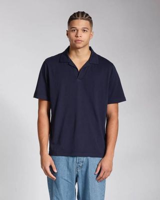 Open Neck Organic Polo