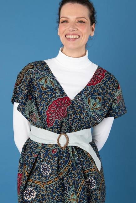 Embrace Buckle Belt in Delicate Blue