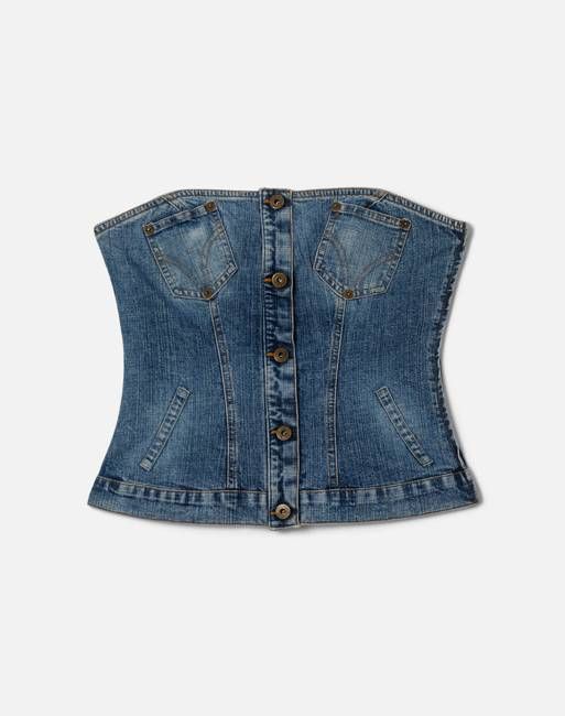 Y2K D&G Denim Top -#1256