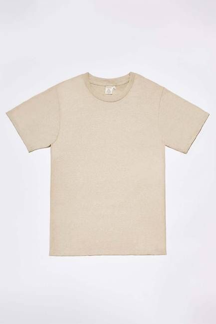 Limited Edition: Men's Living Color Tan-Green Crew  Tee