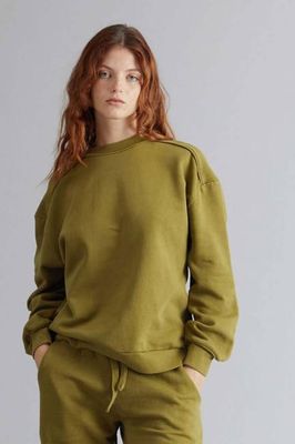 NAYLA - GOTS Organic Cotton Sweat Olive