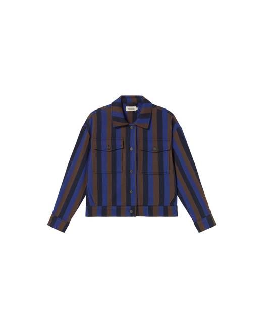 Thinking Mu Blue Striped Totenham Frans Jacket