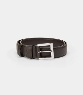 Classic Vegan Belt – Dark Brown