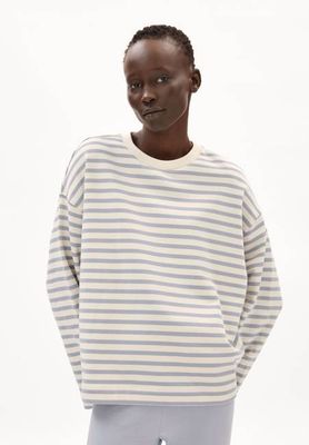 FRANKAA MAARLEN STRIPE SWEAT | undyed-misty morning
