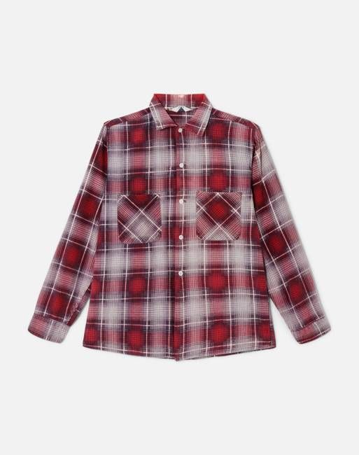 50s Cotton Flannel Shirt -#66