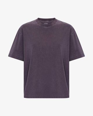 Oversized Organic T-Shirt - Faded Grape